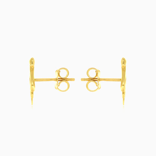 Einfache goldene Schlangenohrringe