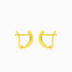 Yellow gold drop delight earrings