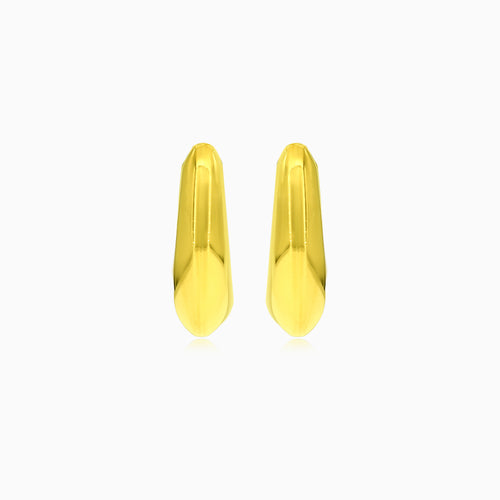 Massive, dicke Creolen aus Gelbgold