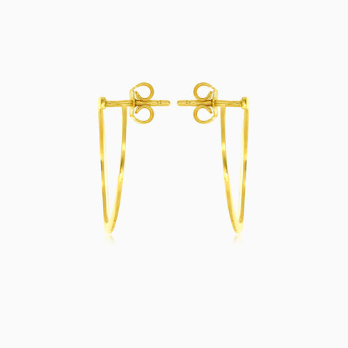 Runde Ohrstecker aus Gelbgold