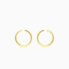 Runde Ohrstecker aus Gelbgold
