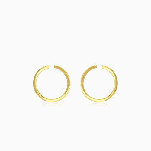 Runde Ohrstecker aus Gelbgold
