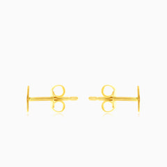 Glänzende Gelbgold-Schmetterlingsstecker