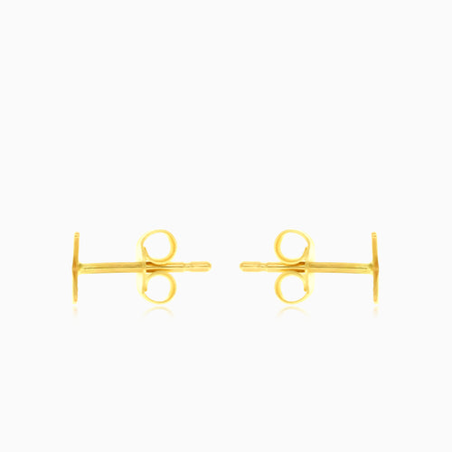 Glänzende Gelbgold-Schmetterlingsstecker