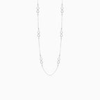 Weißgold Unendlichkeits-Halskette