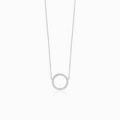 Fino collar de oro con circonita cúbica