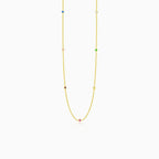 Delicate multi-colored necklace