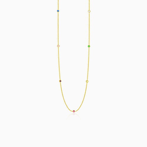 Delicate multi-colored necklace