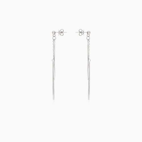 Design Silber Hängeohrringe