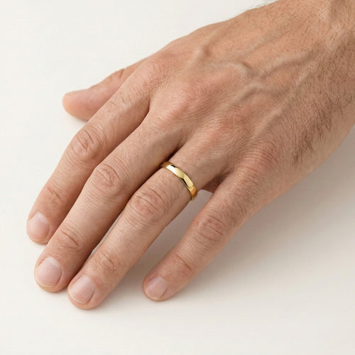 Anillo de boda clásico pequeño de oro