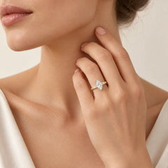 Marquise Lab-Grown Diamond Engagement Ring in Yellow Gold