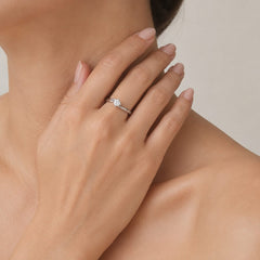 Twisted Solitaire Diamond Ring