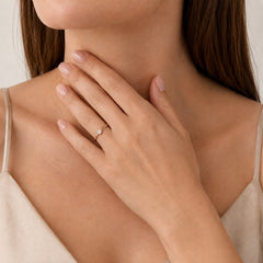 Blush Gold Diamond Ring