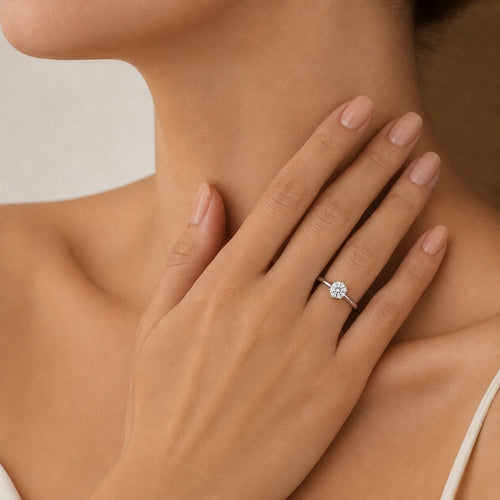 Classic White Gold Solitaire Engagement Ring