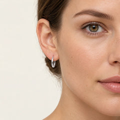 Polished Sterling Silver Hoop Earrings