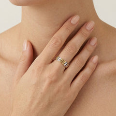 Greek style gold ring