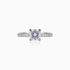 Accent white gold ring