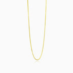 Chaîne en or fine à maillons carrés