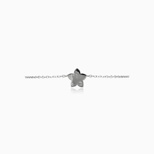 Blumenarmband mit Zirkonia