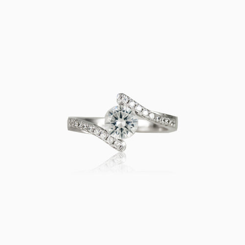 Fancy cubic zirconia ring