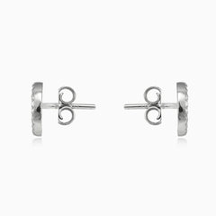 Boucles d’oreilles halo ciselé