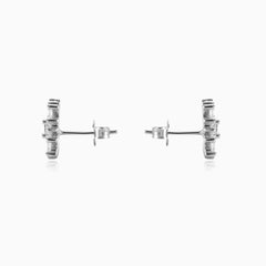 Boucles d’oreilles flocon carrées