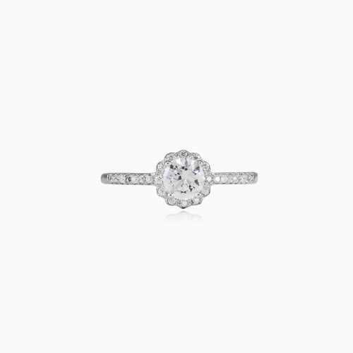 Bague royale ronde en cristal