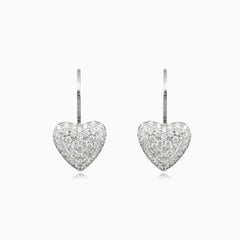 Shiny heart earrings
