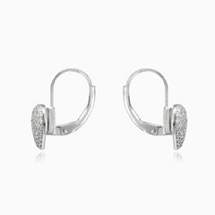 Shiny heart earrings