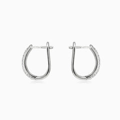 Two cubic zirconia lines earrings