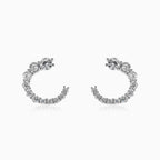 Semi circle earrings