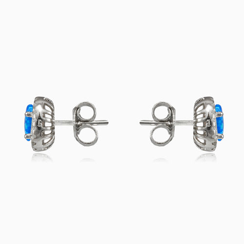 Royal ovale blaue Opal-Studs