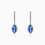 Marquise-Tansanit-Ohrringe