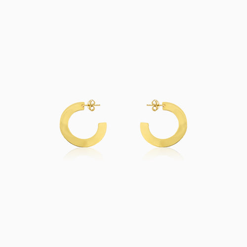 J-Hoop Gold-Ohrringe