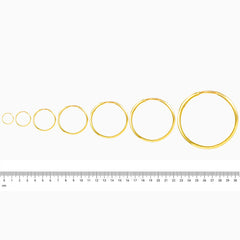 Classic gold hoops