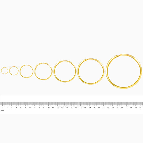 Classic gold hoops
