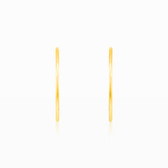 Classic gold hoops