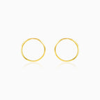 Classic gold hoops