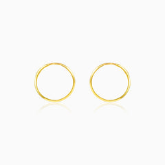 Classic gold hoops