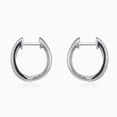 Pavé-Goldohrringe mit Diamanten
