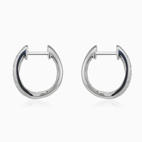 Pavé-Goldohrringe mit Diamanten