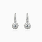 Vintage-Diamant-Blumenohrringe