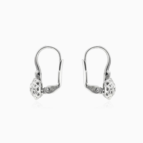 Vintage-Diamant-Blumenohrringe