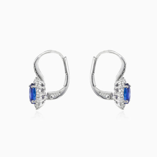 Pendientes de zafiro y diamantes