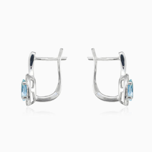 Aquamarin-Gold-Diamant-Ohrringe