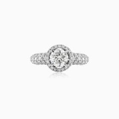 Luster one carat engagement ring