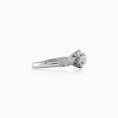 Luster one carat engagement ring