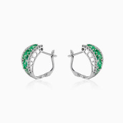 Smaragdové paradise náušnice