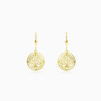 Tree of life gold earrings