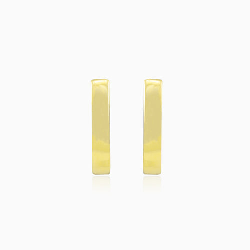 Minimalistické zlaté náušnice